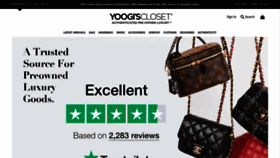 What Yoogiscloset.com website looked like in 2024 (1 year ago)