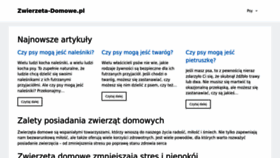 What Zwierzeta-domowe.pl website looked like in 2023 (1 year ago)
